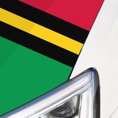 Vanuatu Car Hood Cover-Globe Flags