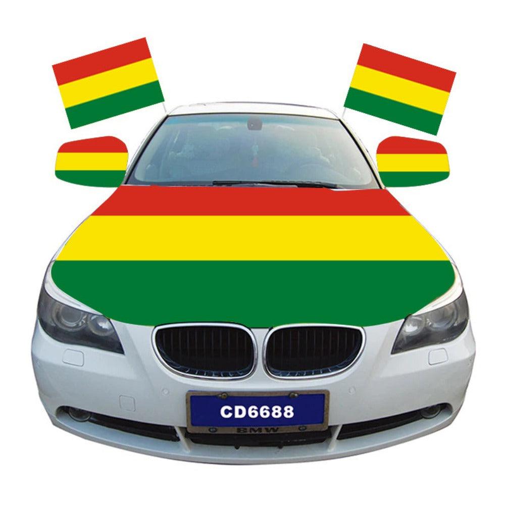 Bolivia Car Hood Cover Flag-Globe Flags