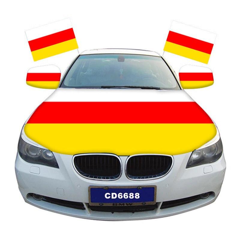 South Ossetia Car Hood Cover Flag-Globe Flags