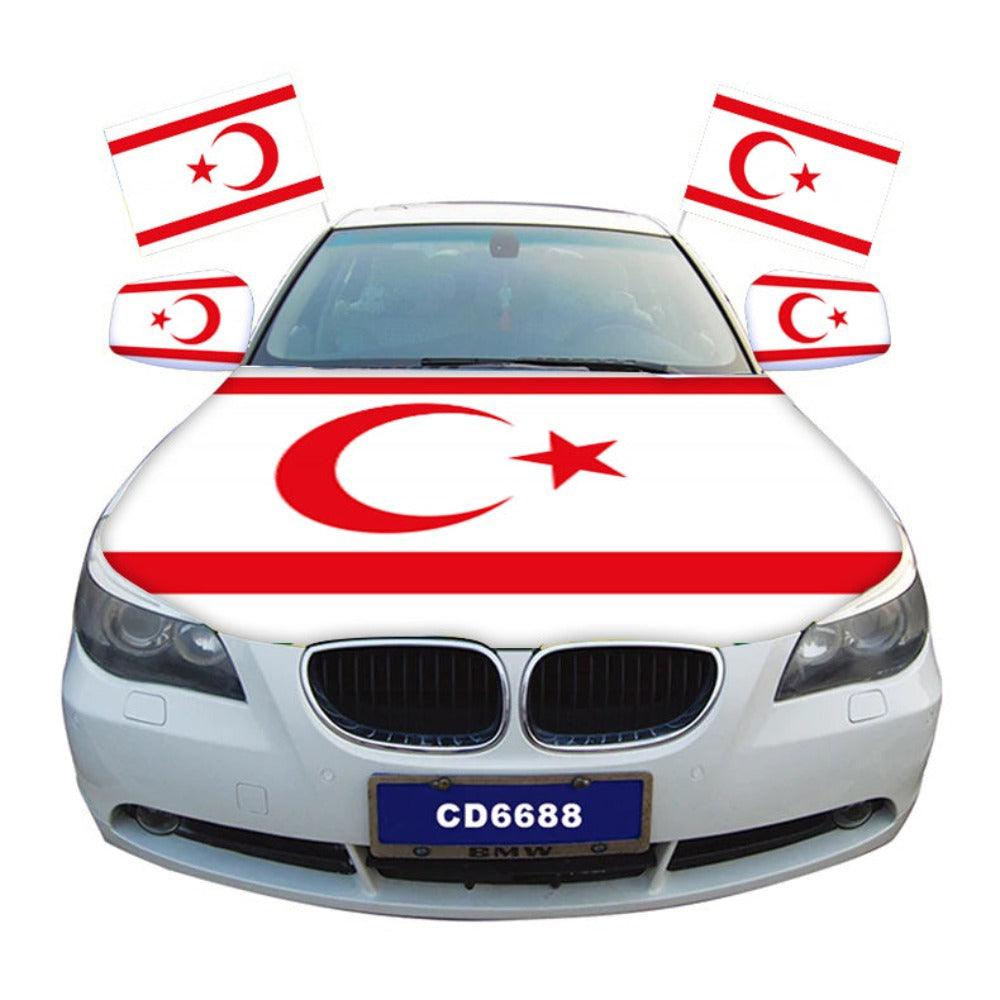 Northern Cyprus Car Hood-Cover Flag-Globe Flags