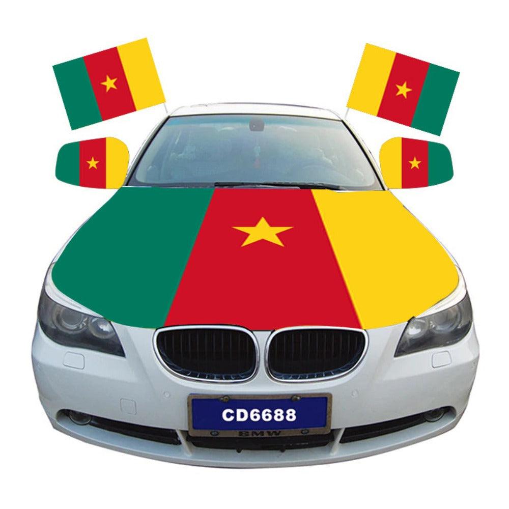 Cameroon Car Hood Flag – Durable, Patriotic Car Accessory for Events-Globe Flags