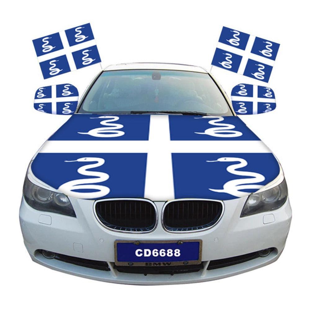 Martinique Car Hood Flag-Globe Flags