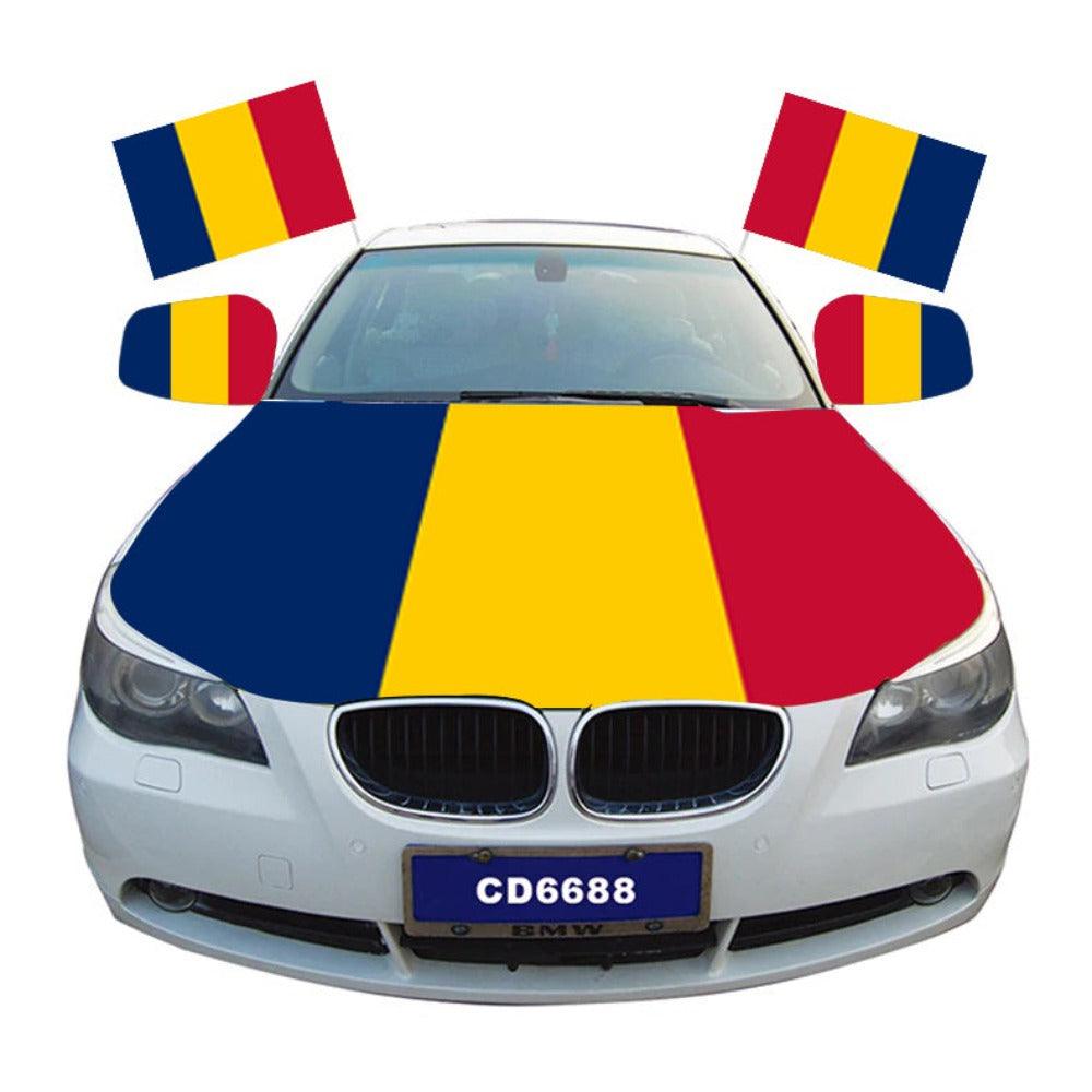 Chad Car Hood Cover Flag-Globe Flags