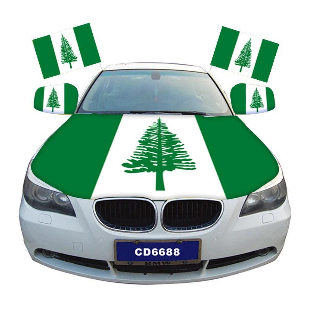 Norfolk Island Car Hood Cover Flag-Globe Flags