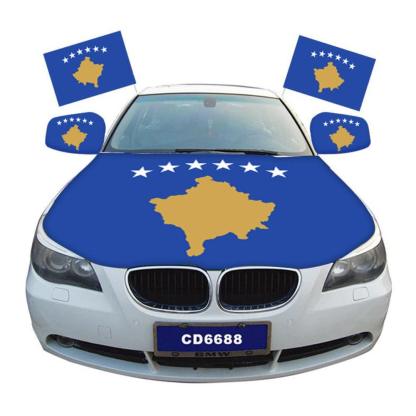 Kosovo Car Hood Cover-Globe Flags