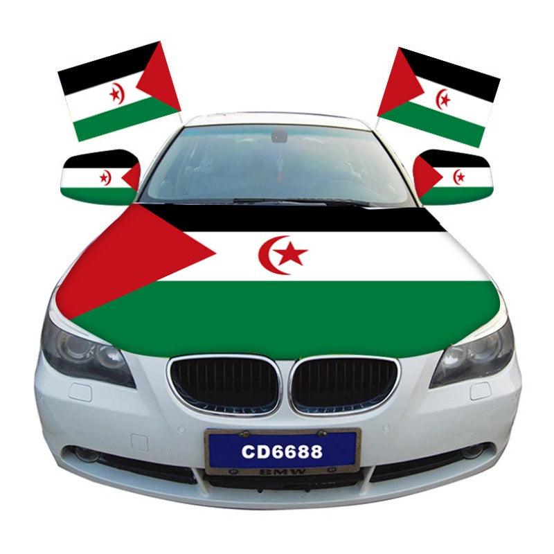 Sahrawi Arab Hood-Cover Flag – Show Your Pride with Unique Car-Globe Flags