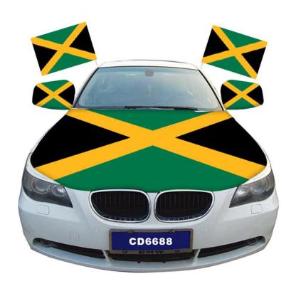 Jamaica Car Hood Cover-Globe Flags