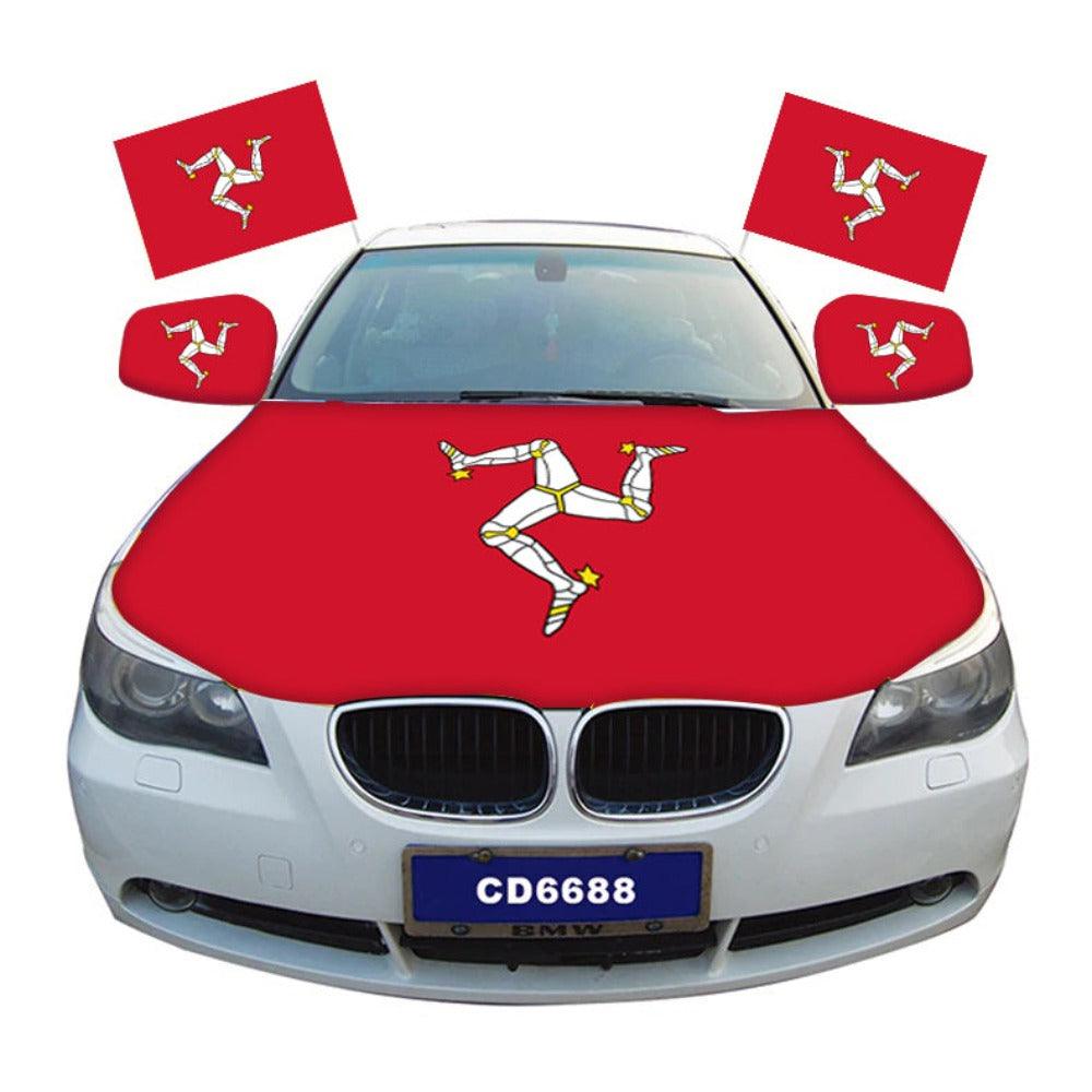 Car Hood Cover Flag-Globe Flags