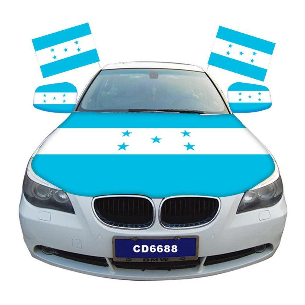Honduras Car Hood Cover-Globe Flags