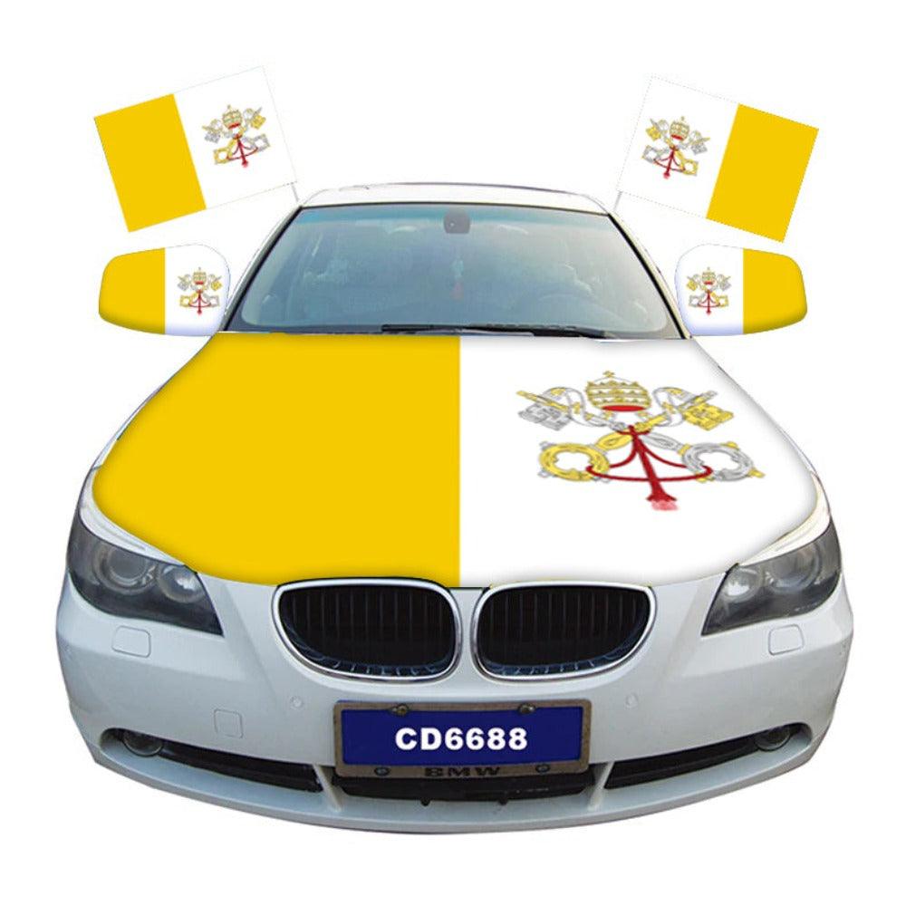 Holy See Car Hood-Globe Flags