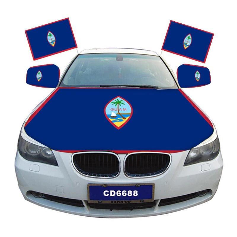 Guam Flag Car Hood-Globe Flags