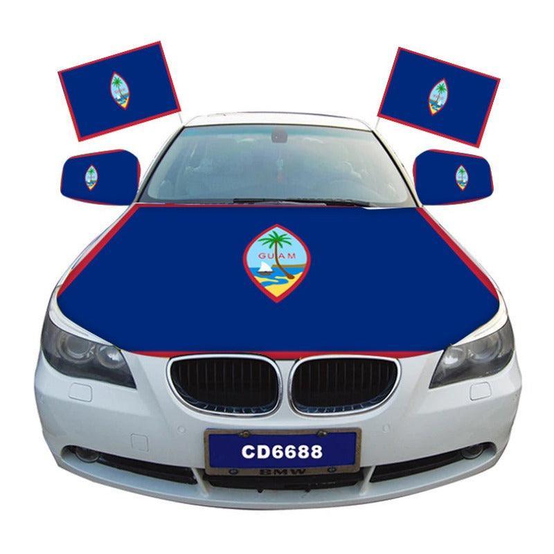 Guam Flag Car Hood-Globe Flags