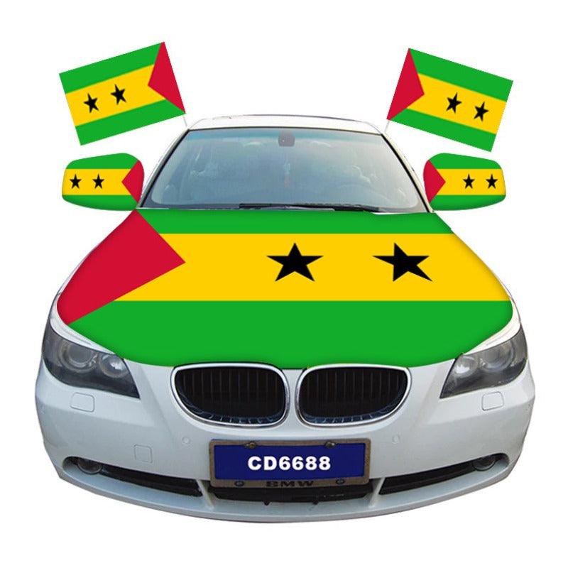 Sao Tome Car Hood Cover Flag – Showcase Your National Pride-Globe Flags