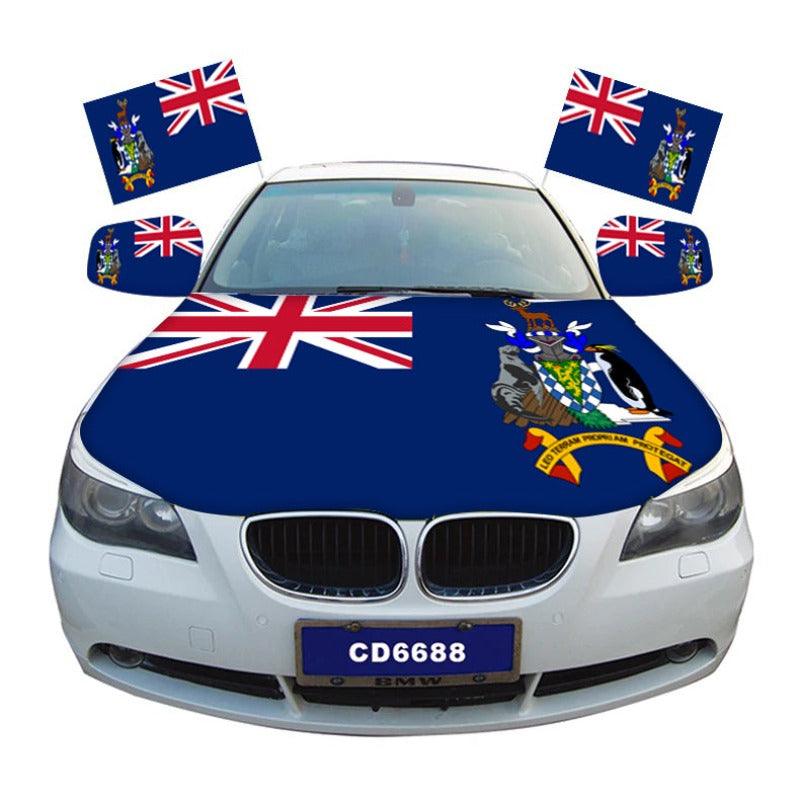 South Georgia and the South Sandwich Islands Car Hood Cover Flag-Globe Flags