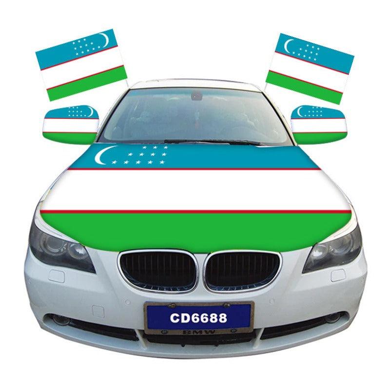 Uzbekistan Car Flag Cover-Globe Flags