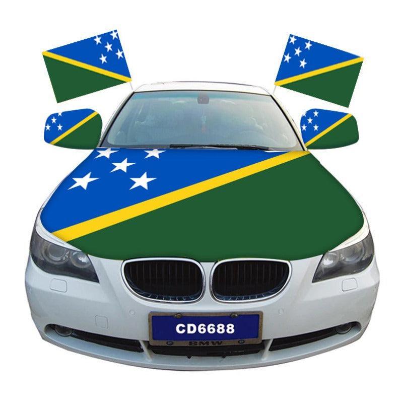 Solomon Islands Car Hood Cover Flag-Globe Flags