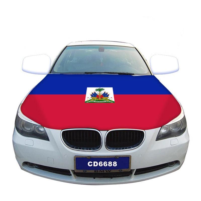 Haiti Flag Car Hood-Globe Flags