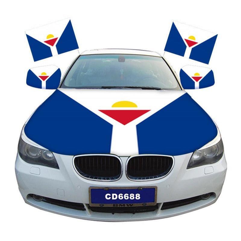 Saint Martin Hood Cover Flag – Show Your National Pride on Your Car-Globe Flags