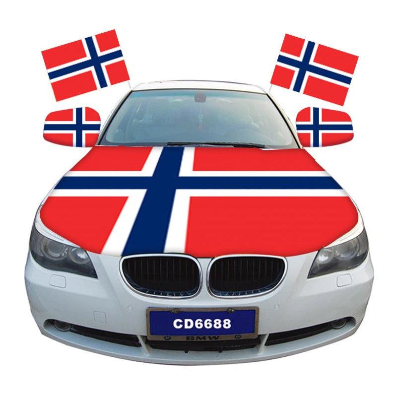Svalbard Islands Car Hood Cover Flag-Globe Flags