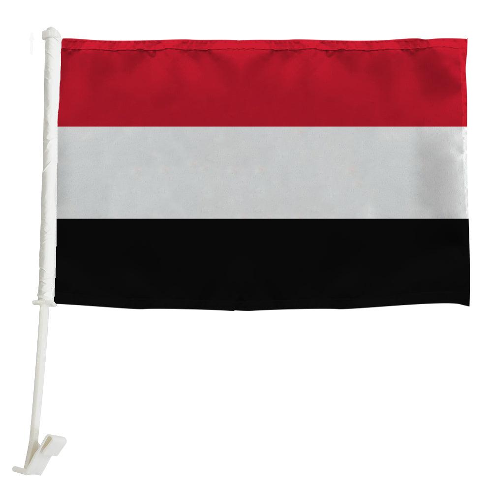 Yemen Car Window Flag-Globe Flags