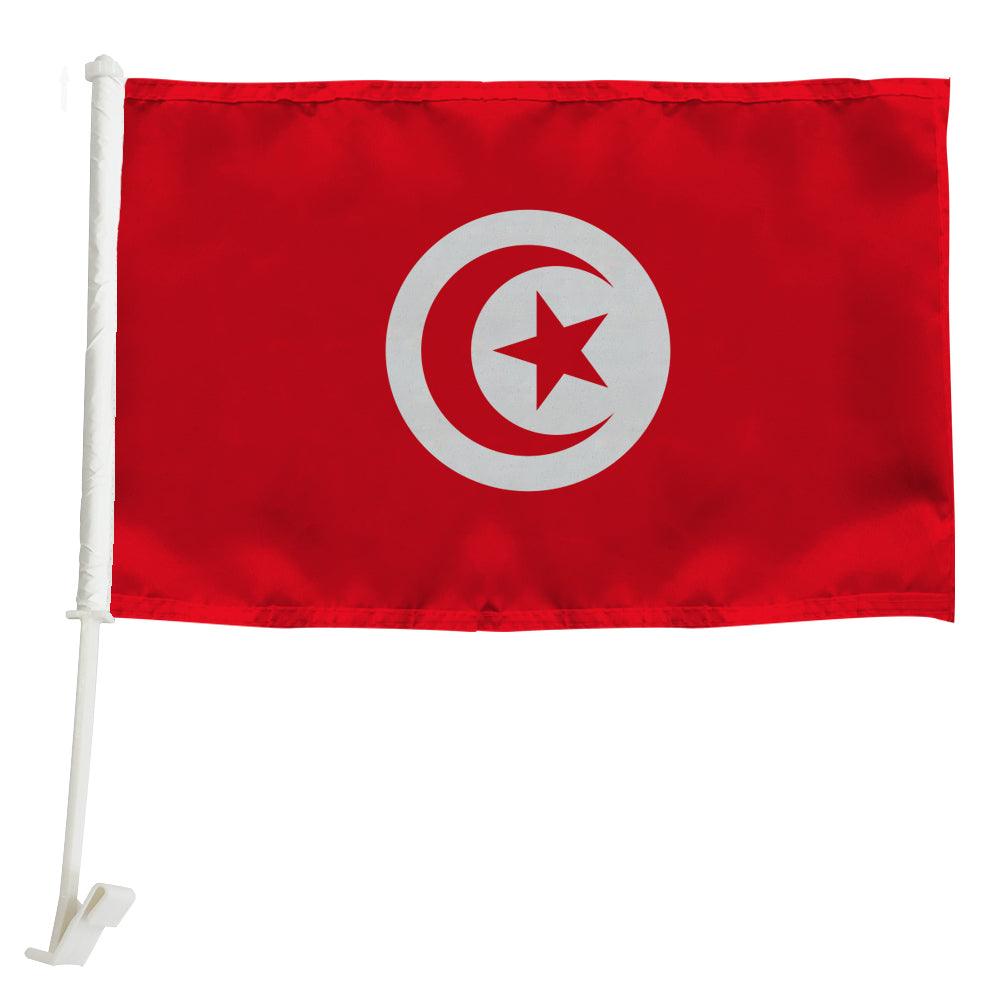 Tunisia Flag Car Mount Accessory For Vehicles With National Identity-Globe Flags