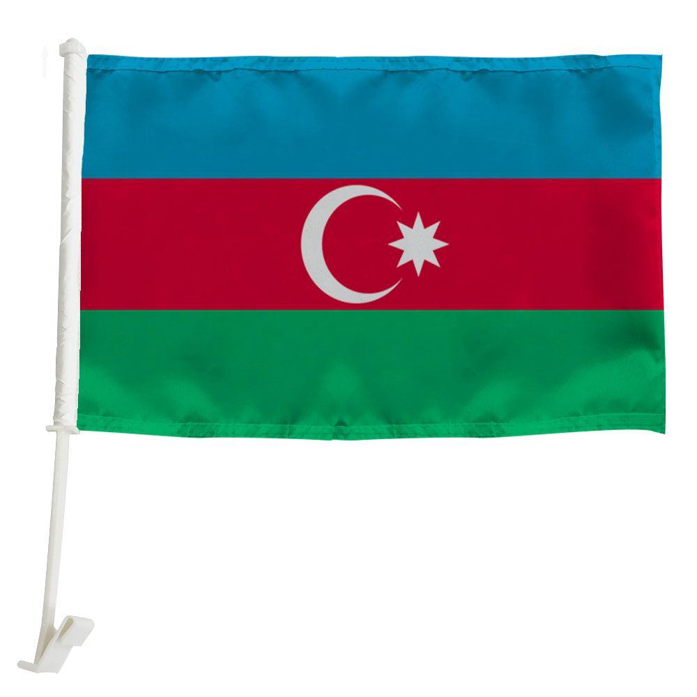 Azerbaijan Car Mounted Flag – Show Your Pride With Lightweight Flag-Globe Flags