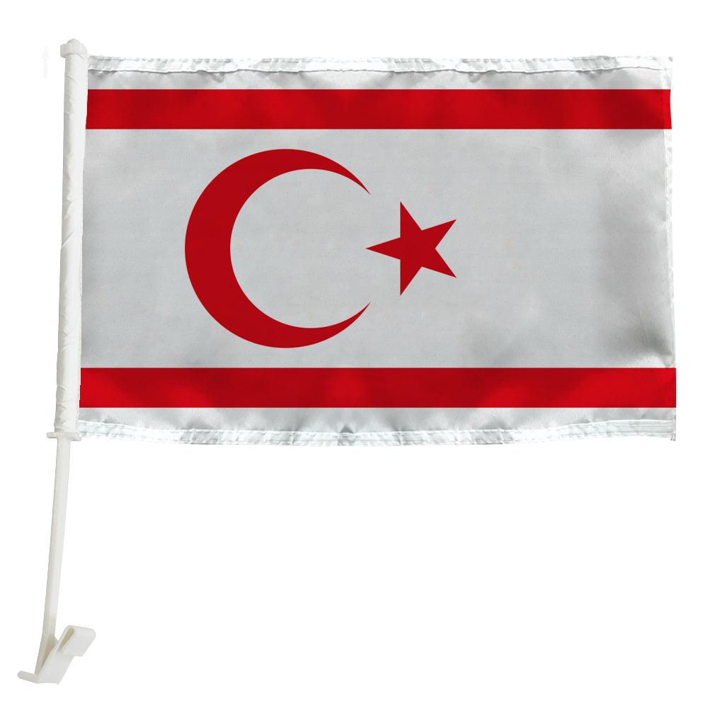 Northern Cyprus Flag Car Mount Accessory For Vehicle-Globe Flags