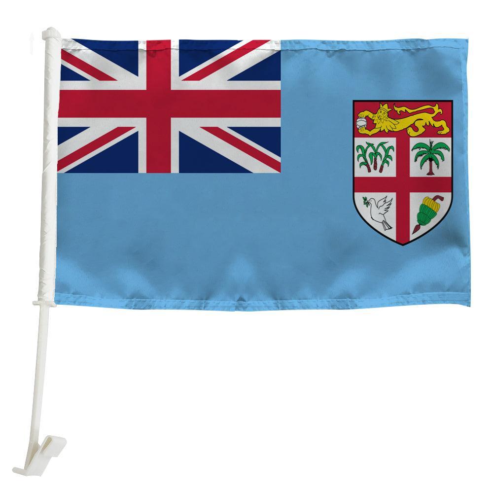 Fiji Car Window Flag-Globe Flags