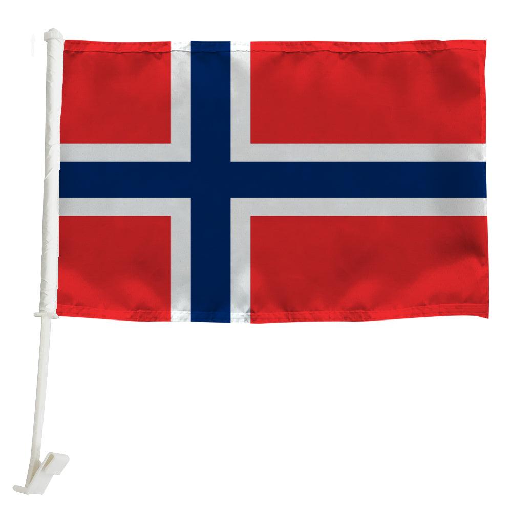 Svalbard Islands Car Window Mounted Flag - product view