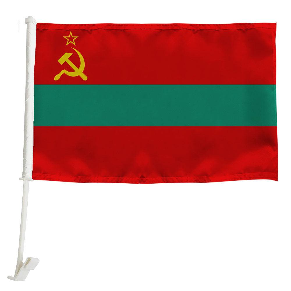 Transnistria Car Window Mounted Flag-Globe Flags