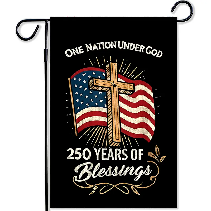 250 Years of American Garden Flag, 250th Anniversary USA Patriotic Yard Banner