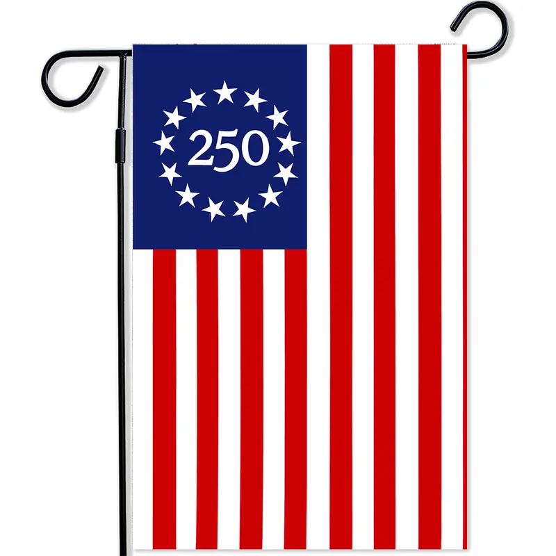 250 Years of American Garden Flag, 250th Anniversary USA Patriotic Yard Banner