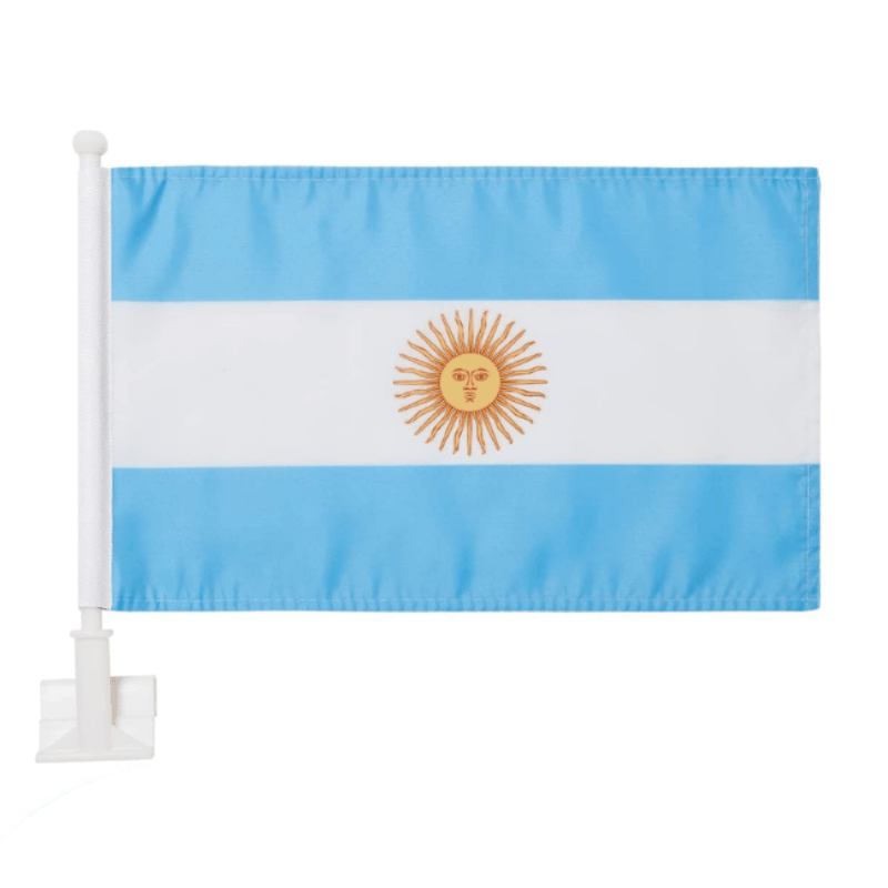 Argentina Car Window Mounted Flag For Car Decor-Globe Flags