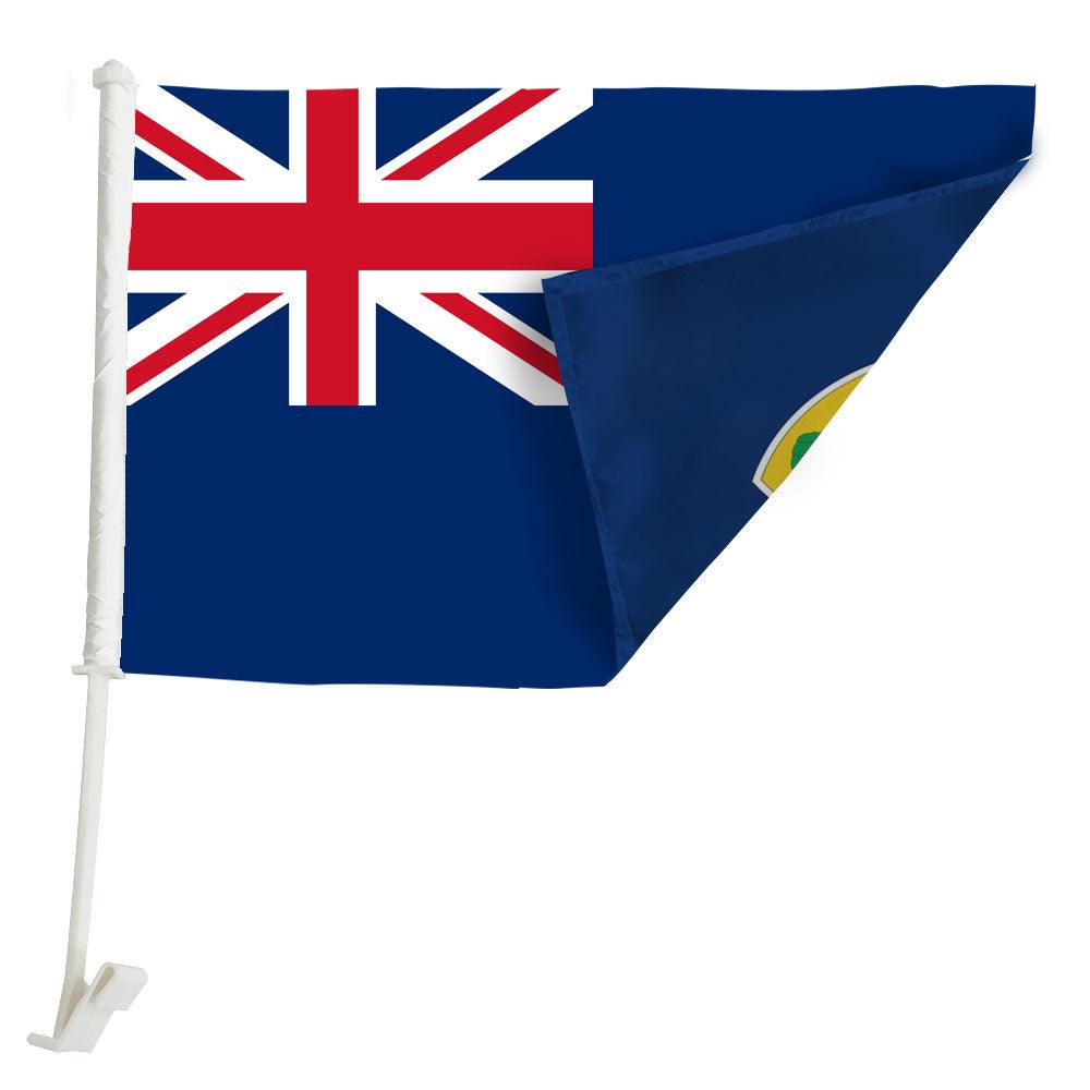 Turks And Caicos Islands Car Window Mounted Flag-Globe Flags