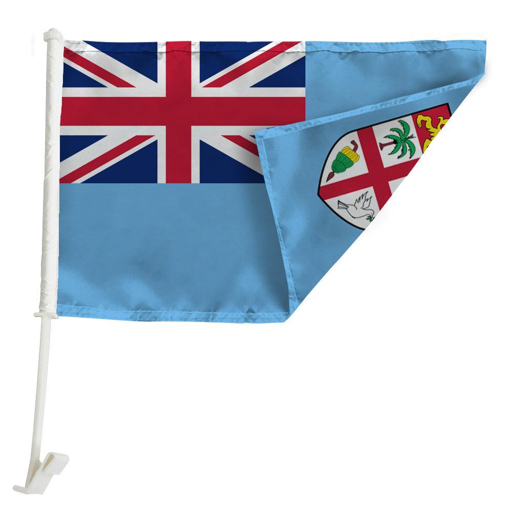 Fiji Car Window Flag-Globe Flags
