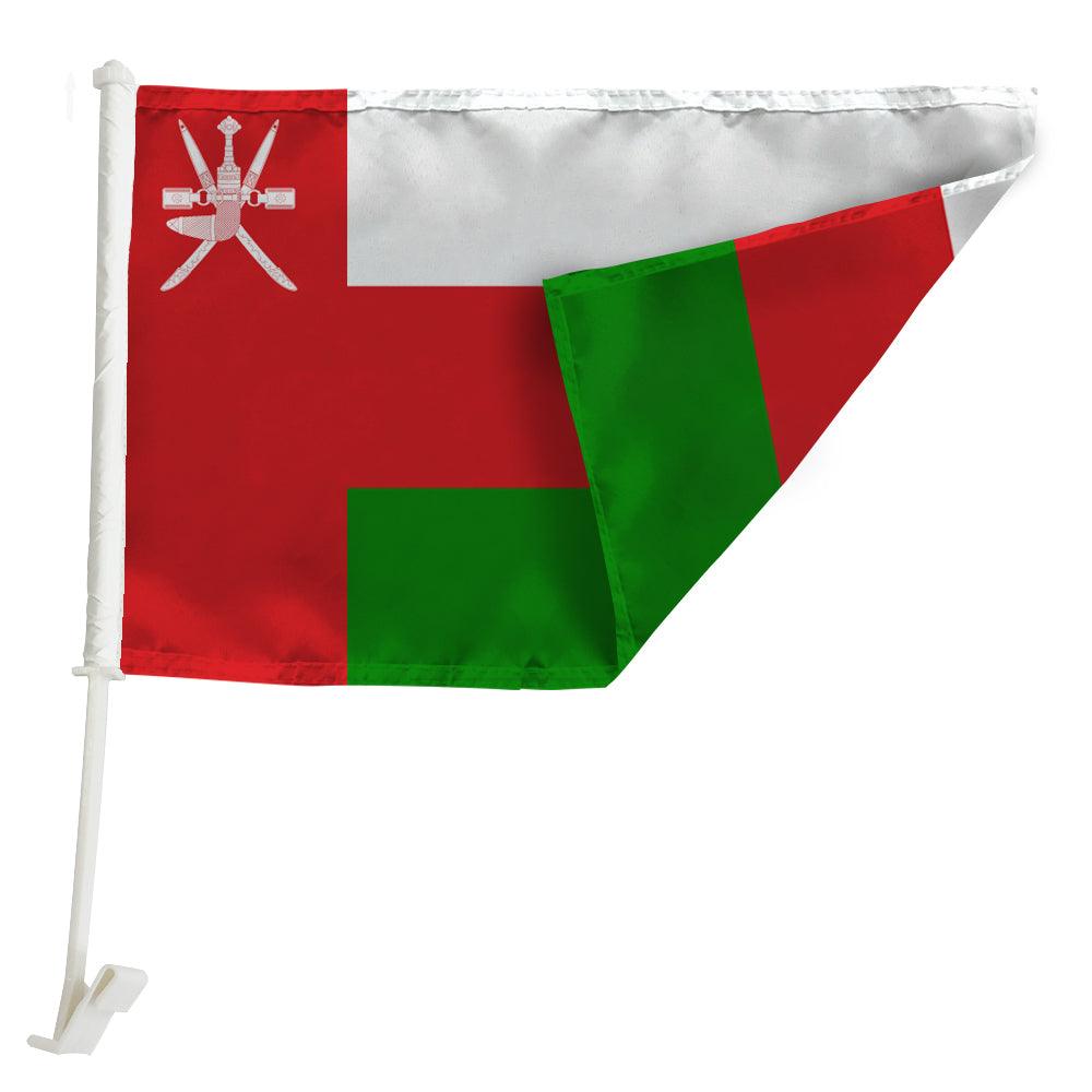Oman Car Window Mounted Flag-Globe Flags