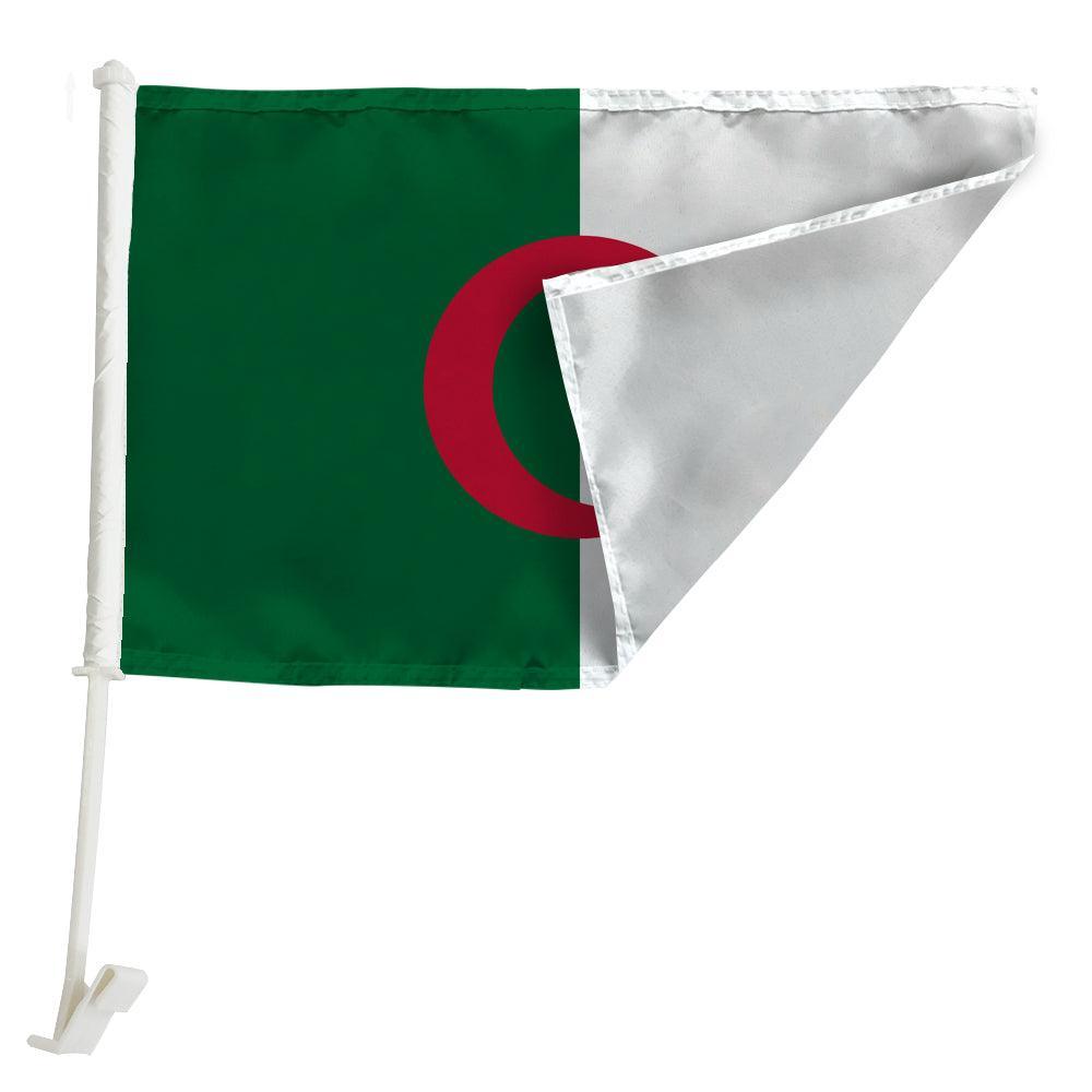 Algeria Car Window Mounted Flag - Globe Flags