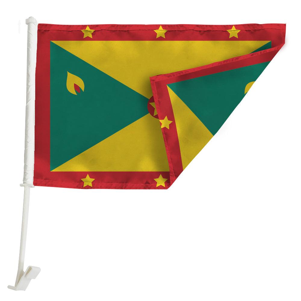 Grenada Car Window Mounted Flag For Car Decor-Globe Flags