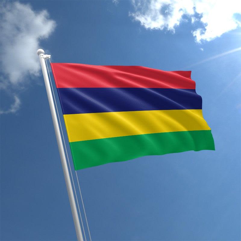 Mauritius National Country Flag-Globe Flags