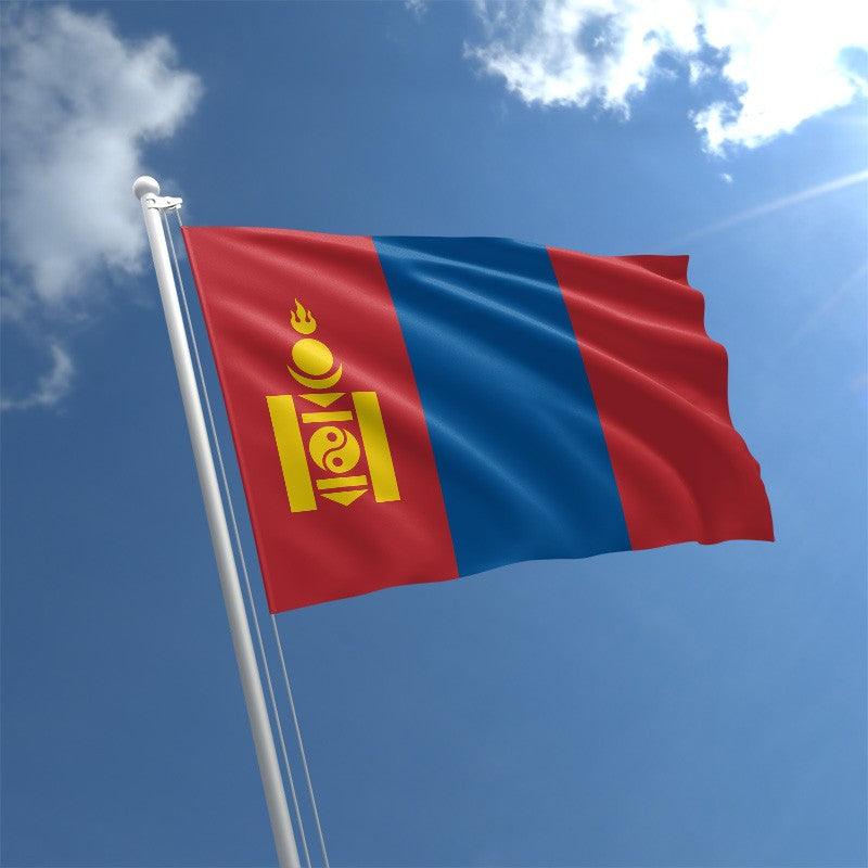 Mongolia National Country Flag-Globe Flags