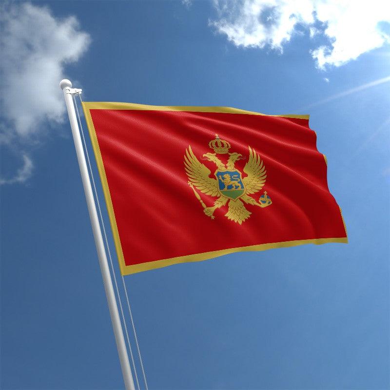 Montenegro National Country Flag-Globe Flags
