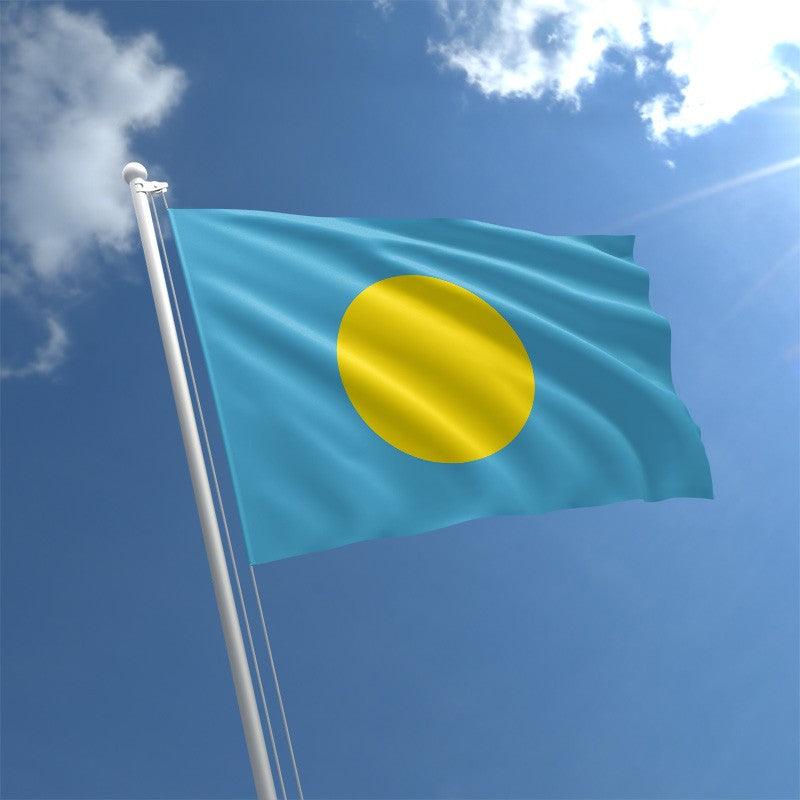 Palau National Country Flag-Globe Flags