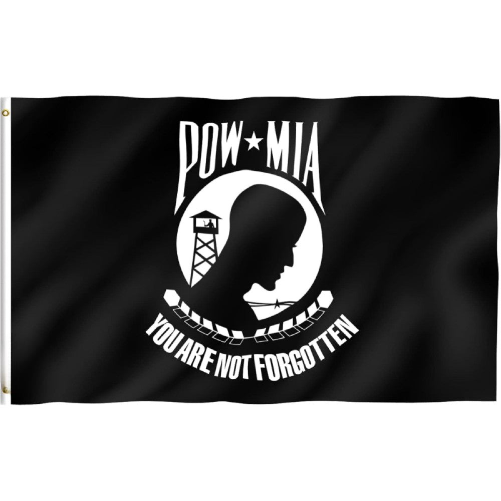 POW MIA Flag Military Remembrance Banner-Globe Flags
