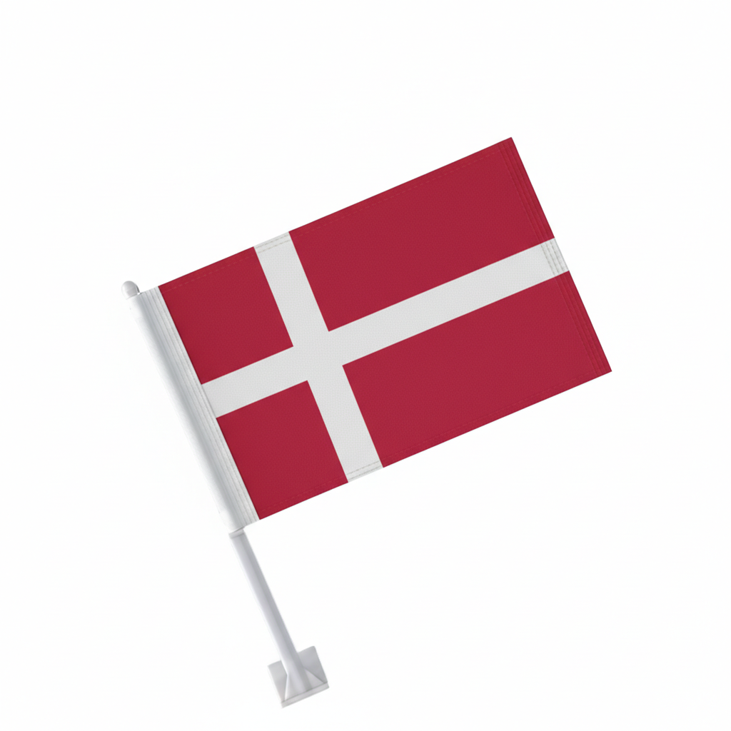 Official FIFA 2026 Denmark Car Flag - product view