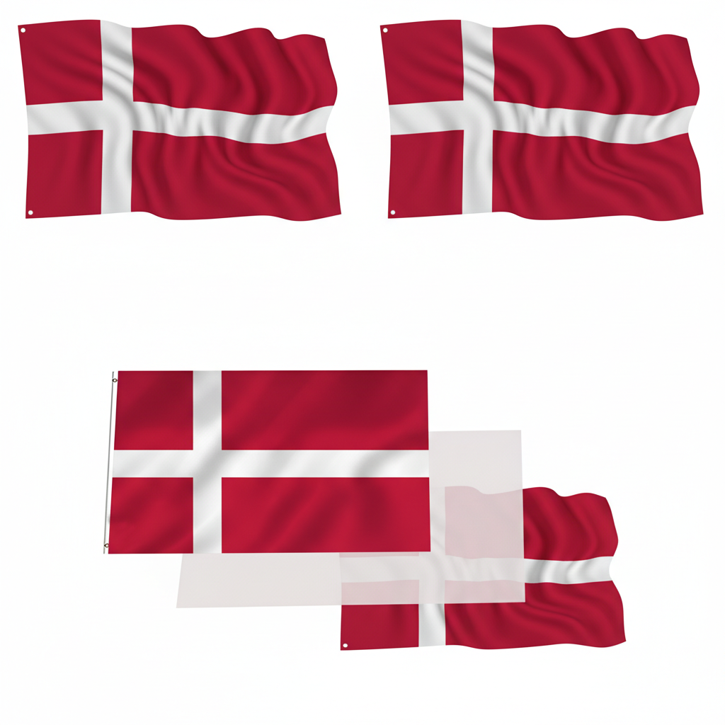 Official FIFA 2026 Denmark Flag flying on outdoor flagpole