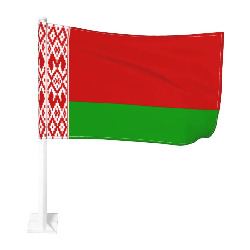 Belarus Car Window Mounted Flag For Car Decor And Aesthetics-Globe Flags
