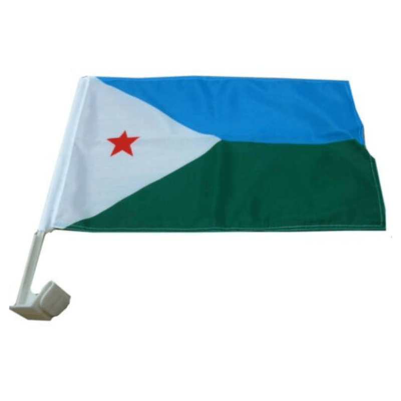 Djibouti Car Window Mounted Flag For Car Decor-Globe Flags