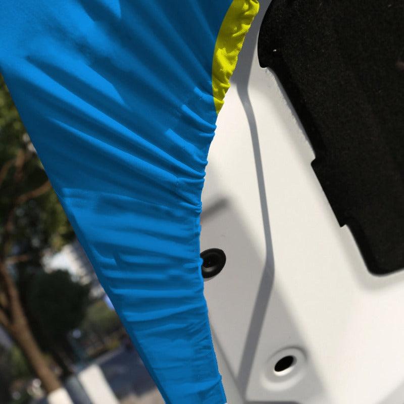 Palau Car Hood-Cover Flag mounted on car hood while driving