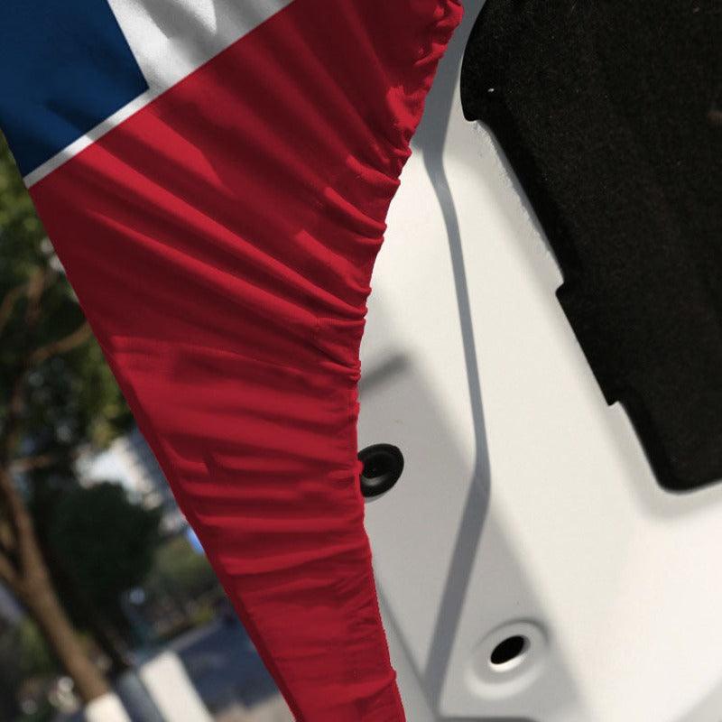 French Car Hood Cover-Globe Flags