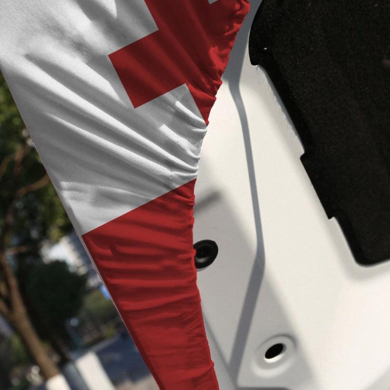Tonga Car Hood Cover-Globe Flags